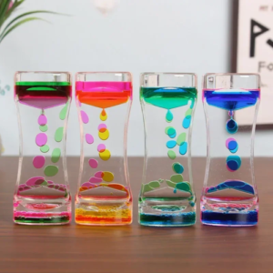 Liquid Motion Hourglass – Stress Relief Sensory Toy for Kids & Adults